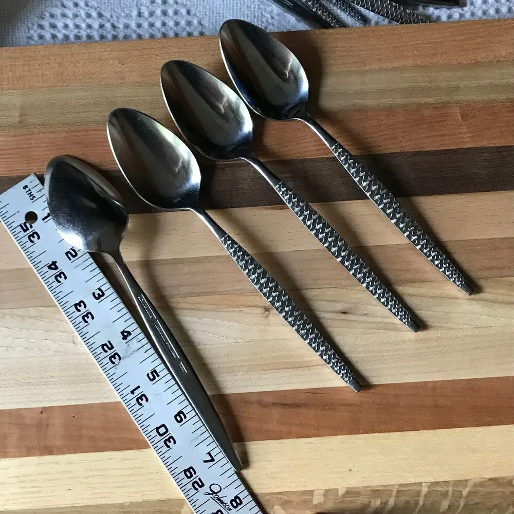 National Co Rare La Concha Solid Stainless Japan Flatware - 16 piece mixed set